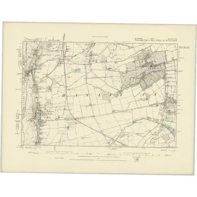 1884 Map of Herefordshire XXXVI.NE, 1887 Print