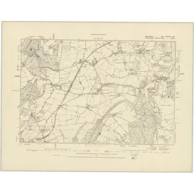 1886 Map of Herefordshire XXXVI.SW