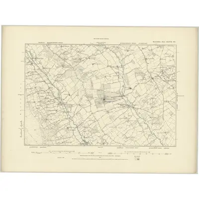 1886 Map of Herefordshire XXXVII.SE, 1887 Print