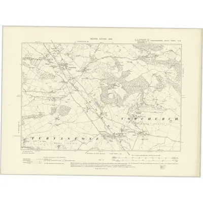 1903 Map of Herefordshire XXXVIII.NW, 1905 Print