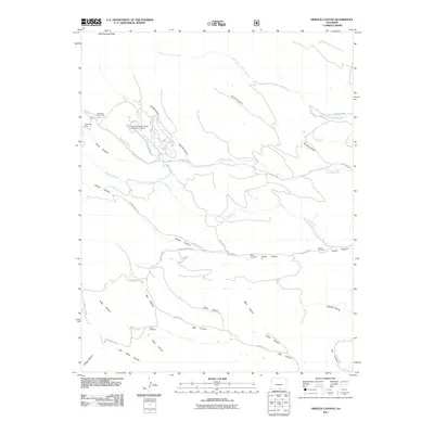 2011 Map of Herlick Canyon, 2011 Print