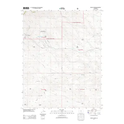 2013 Map of Herlick Canyon, 2013 Print