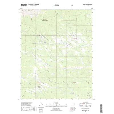 2019 Map of Herlick Canyon, 2019 Print