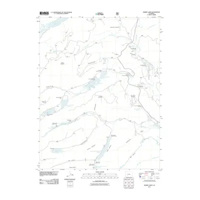 2011 Map of Hermit Lakes, 2011 Print