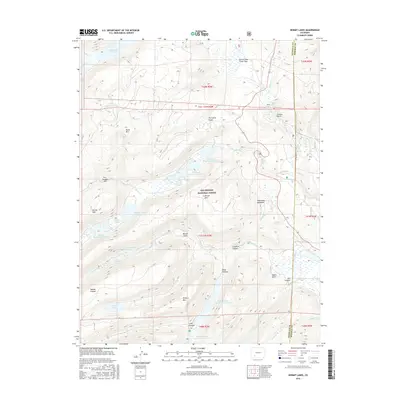 2016 Map of Hermit Lakes, 2016 Print