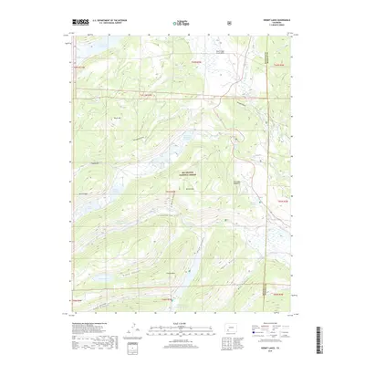 2019 Map of Hermit Lakes, 2019 Print