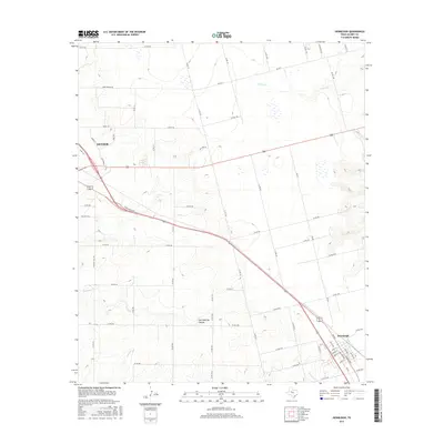 2016 Map of Hermleigh, 2016 Print