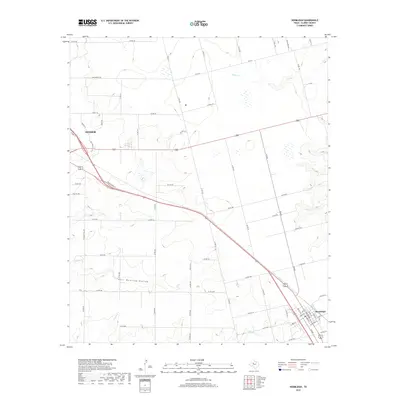 2019 Map of Hermleigh, 2019 Print