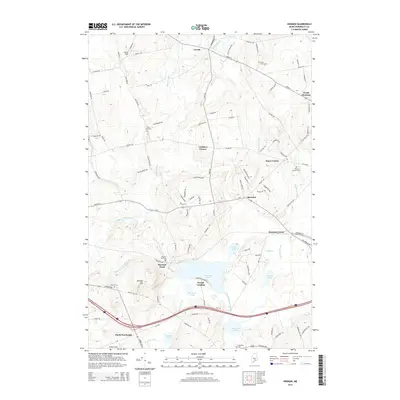 2014 Map of Hermon, 2014 Print