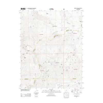 2013 Map of Hermosa Peak, 2013 Print