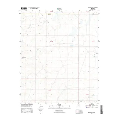 2017 Map of Hernandez Lake, 2017 Print