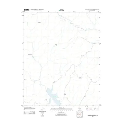 2012 Map of Hernandez Reservoir, 2012 Print