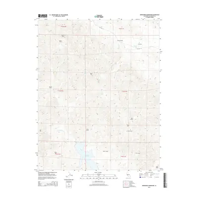 2015 Map of Hernandez Reservoir, 2015 Print