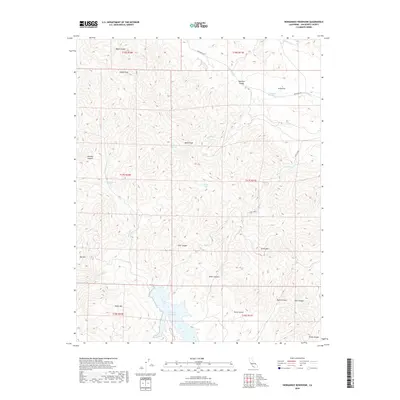2018 Map of Hernandez Reservoir, 2018 Print