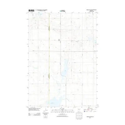 2013 Map of Heron Lake NW, 2013 Print