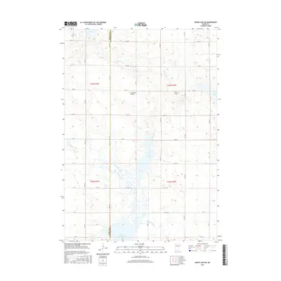 2016 Map of Heron Lake NW, 2016 Print