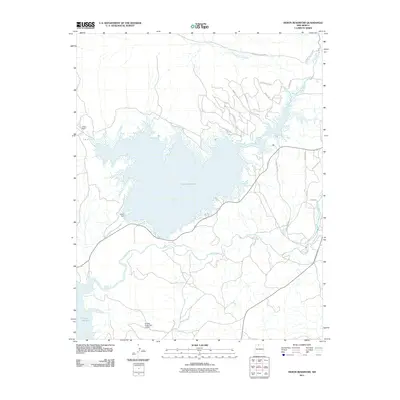 2011 Map of Heron Reservoir, 2011 Print