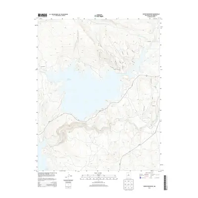 2013 Map of Heron Reservoir, 2013 Print