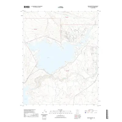 2020 Map of Heron Reservoir, 2020 Print