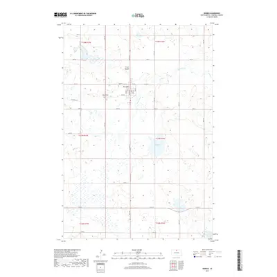 2017 Map of Herreid, 2017 Print