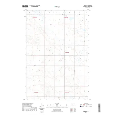 2017 Map of Herreid SW, 2017 Print