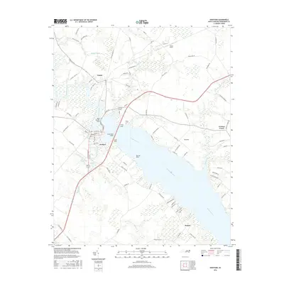 2016 Map of Hertford, 2016 Print