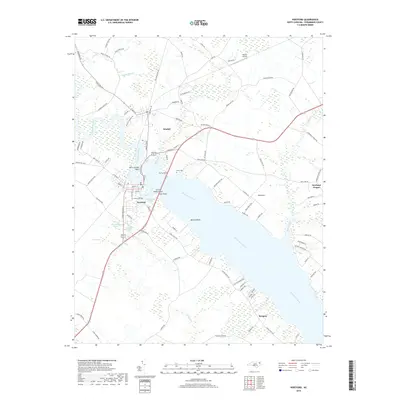 2019 Map of Hertford, 2019 Print