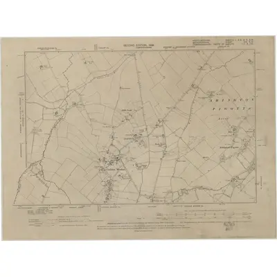 1897 Map of Hertfordshire I.SE & II.SW, 1899 Print