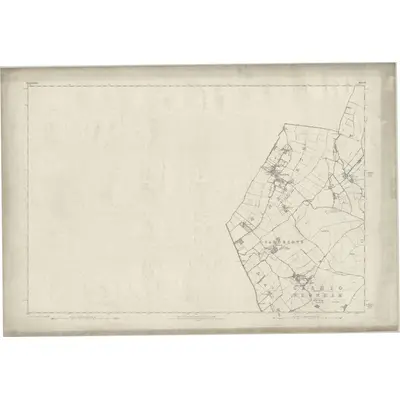 1877 Map of Hertfordshire III, 1882 Print