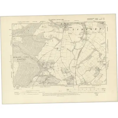 1902 Map of Hertfordshire III.SE, 1904 Print