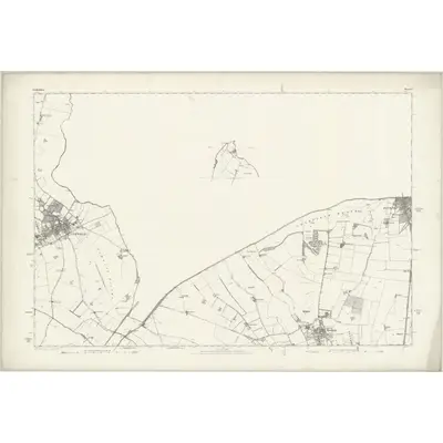 1877 Map of Hertfordshire IV (inset I & II), 1882 Print