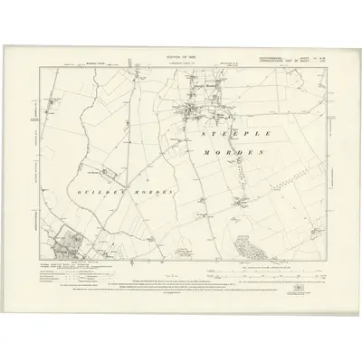 1921 Map of Hertfordshire IV.NW, 1925 Print