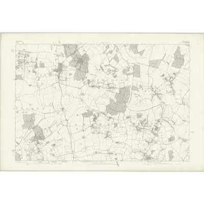 1876 Map of Hertfordshire IX, 1880 Print