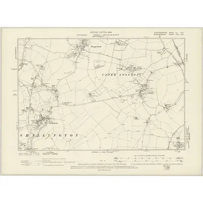 1897 Map of Hertfordshire VI.NE, 1899 Print