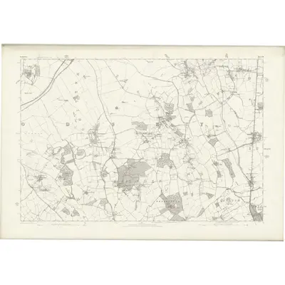 1877 Map of Hertfordshire VIII, 1883 Print
