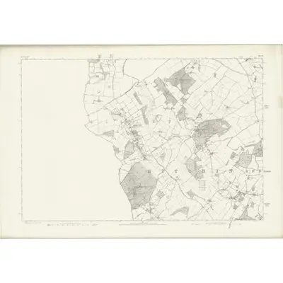 1880 Map of Hertfordshire XI, 1884 Print