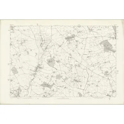 1877 Map of Hertfordshire XIII, 1884 Print