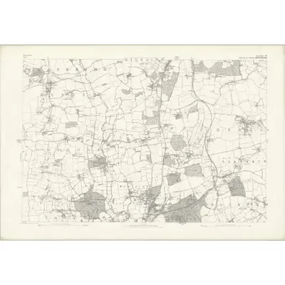 1875 Map of Hertfordshire XV, 1881 Print