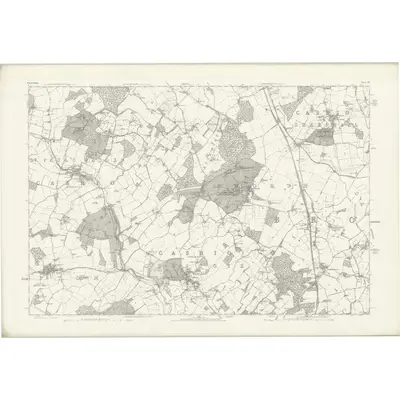 1881 Map of Hertfordshire XX, 1884 Print