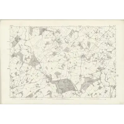 1878 Map of Hertfordshire XXI, 1884 Print