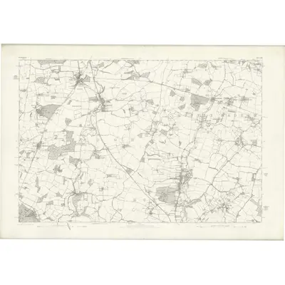 1878 Map of Hertfordshire XXII, 1883 Print
