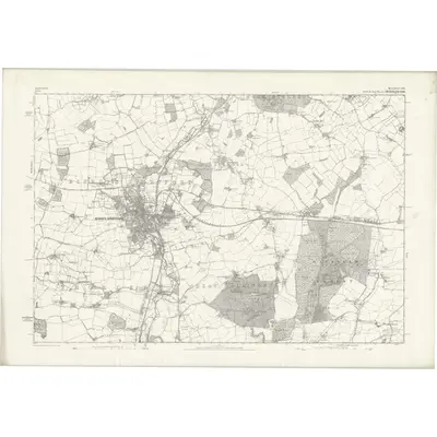 1874 Map of Hertfordshire XXIII, 1880 Print