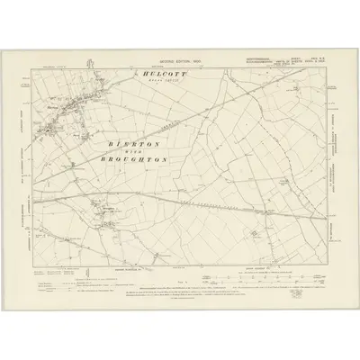 1897 Map of Hertfordshire XXIV.NE, 1900 Print