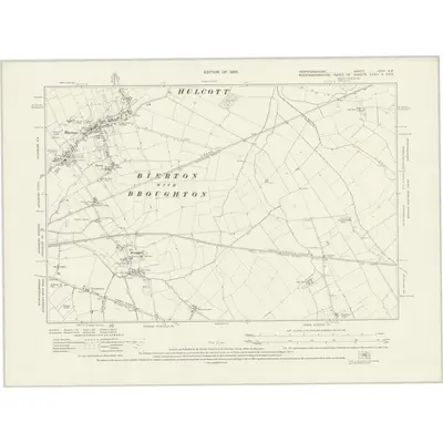 1923 Map of Hertfordshire XXIV.NE, 1926 Print