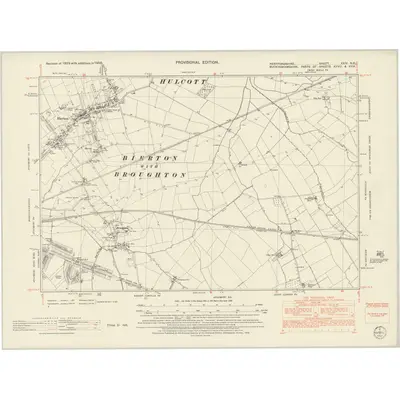 1950 Map of Hertfordshire XXIV.NE, 1952 Print