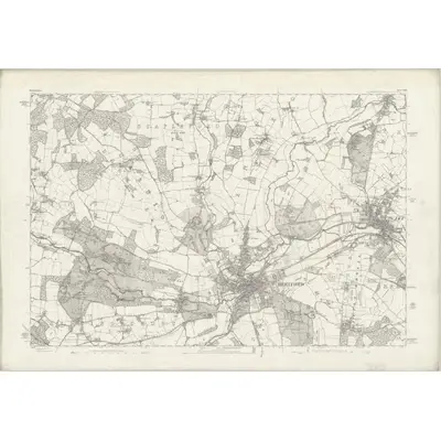 1879 Map of Hertfordshire XXIX, 1884 Print
