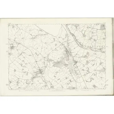 1877 Map of Hertfordshire XXVII, 1884 Print