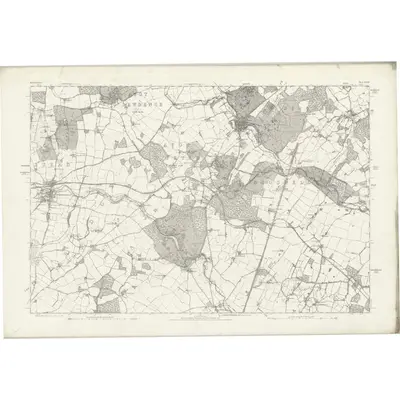 1878 Map of Hertfordshire XXVIII, 1884 Print