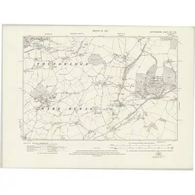 1919 Map of Hertfordshire XXX.NW, 1923 Print