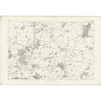 1873 Map of Hertfordshire XXXI, 1880 Print